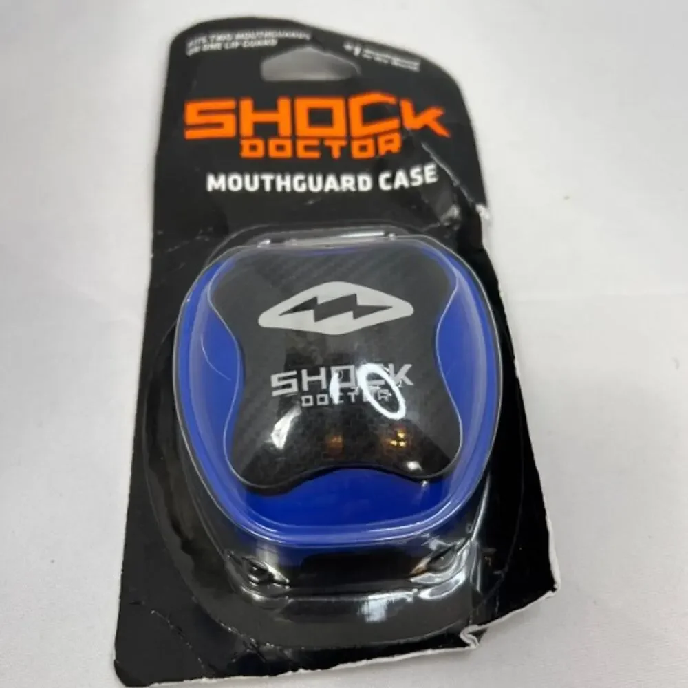 Shock Doctor Mouth Guard Case.  Blue/black